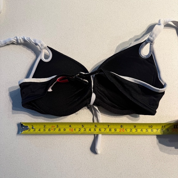 Victoria’s Secret Bombshell Push-Up Bikini Set Black & White Top 32B bottom S - Picture 8 of 13